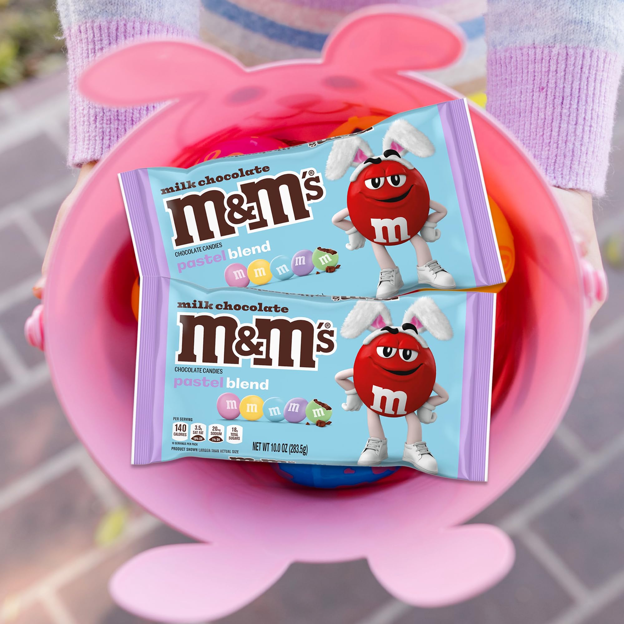 Easter M&M's Milk Chocolate Candy - 2 Pack Bulk Easter Treats for Egg Hunts, Baskets & Party Favors | Pastel Colored M&Ms for Easter Celebrations & Gifting