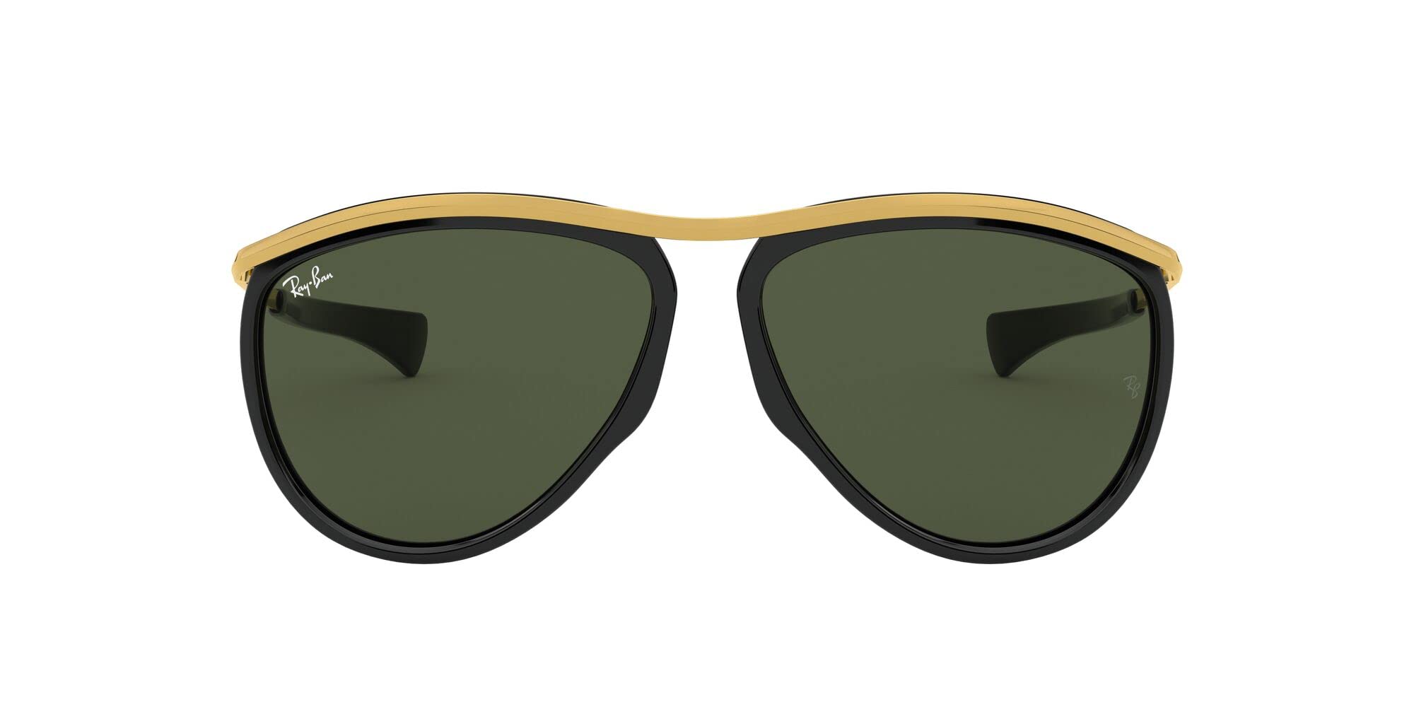 Ray-Ban RB2219 Olympian Aviator Sunglasses - Polarized UV Protection, Classic Metal Frame for Men & Women - Perfect for Driving, Travel & Outdoor Activities