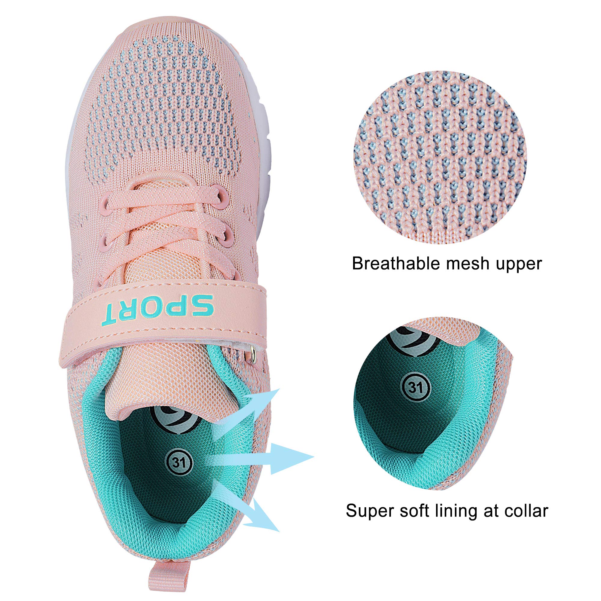 MAYZERO Kids Tennis Shoes - Breathable Lightweight Running & Walking Sneakers for Boys and Girls - Perfect for Sports, Gym Class, and Everyday Play