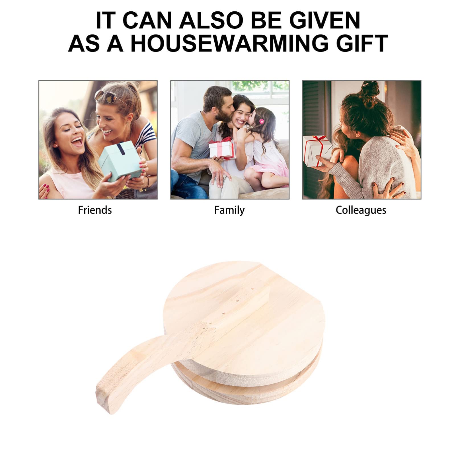DOITOOL Wooden Tortilla Press - 10 Inch Cast Iron Dumpling & Pizza Dough Press - Heavy Duty Baking Tool for Tacos, Empanadas, Arepas (Perfect for Home Kitchen & Mexican Restaurants)