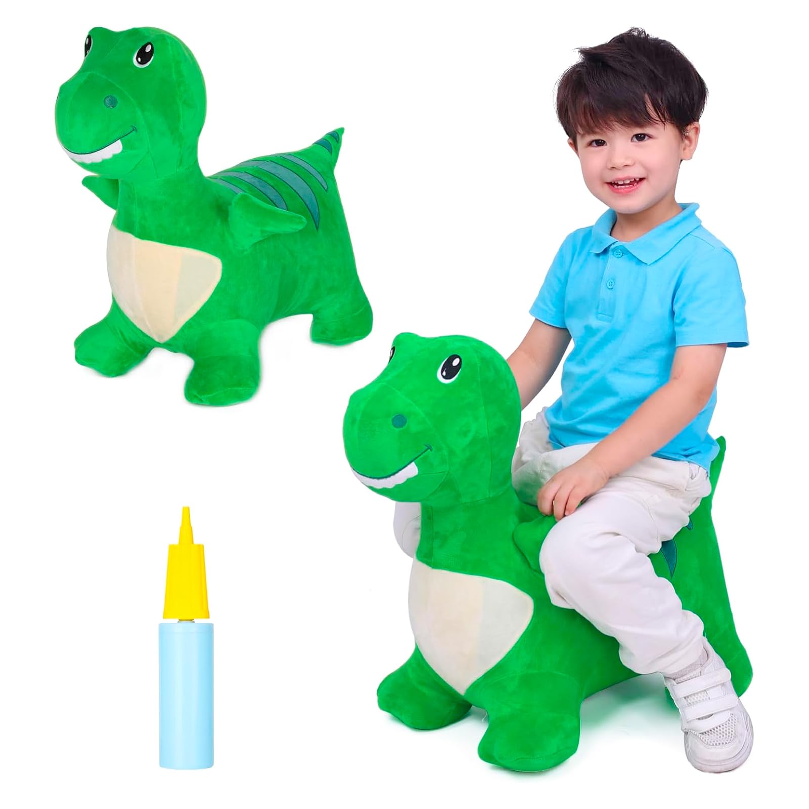 Dinosaur Hopper Toy for Kids - Bouncy Ride-On Dino for Outdoor Play