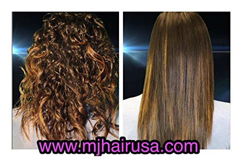 Professional Brazilian Keratin Hair Treatment 16.9 oz - MJ Hair Silky Smoothing System for Strong & Curly Hair (500ml, Black) | Salon-Quality Frizz Control & Smoothing at Home