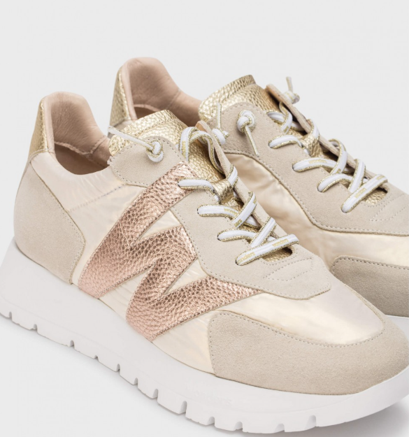 WONDERS OSLO Gold Trainer A 2464 - Stylish & Comfortable Running Shoes for Men & Women | Perfect for Gym, Jogging & Casual Wear
