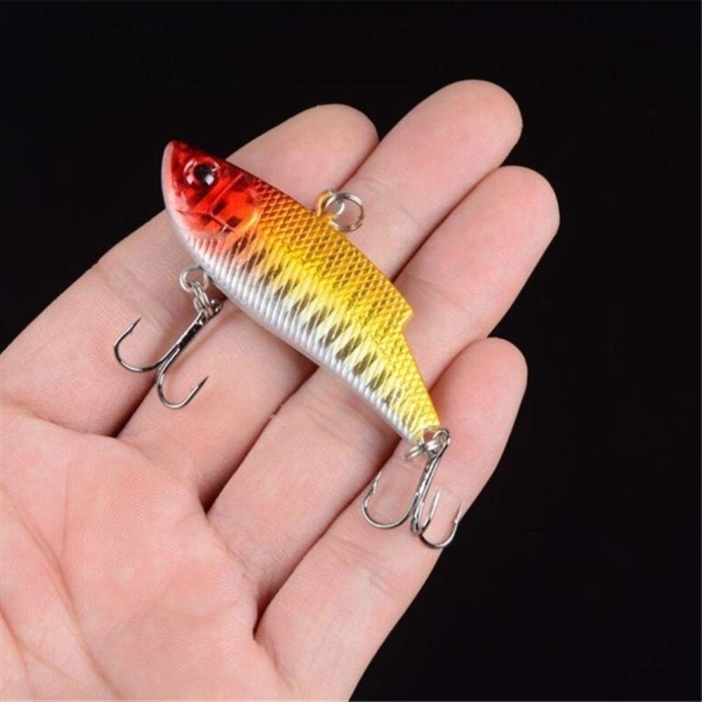1pc Sinking Fishing Lure - VIB Artificial Bait with Vibration for Bass - 5.5cm/11g Hard Bait for Winter Ice Fishing & Full Swimming Layer - Perfect for Freshwater, Saltwater, and Ice Fishing Adventures