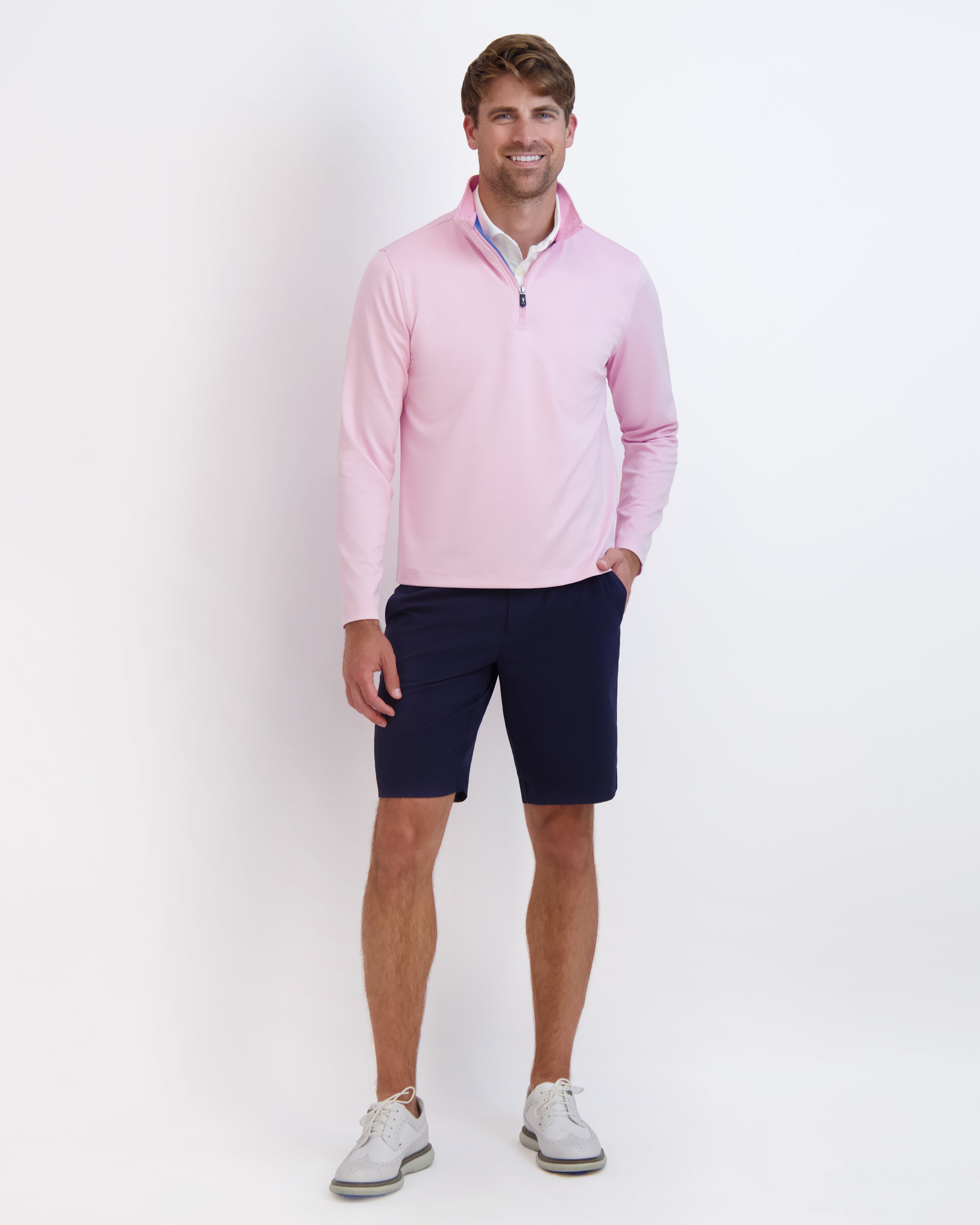 COUGHLIN Men's Quarter Zip Pullover Sweater - Lightweight & Comfortable for Casual Wear, Office, and Outdoor Activities
