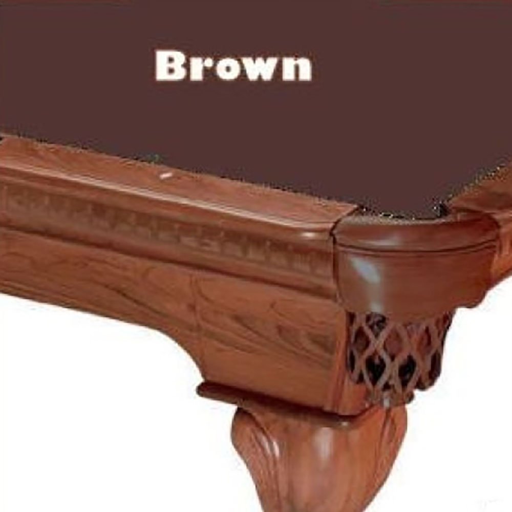 Premium 8-Foot Oversize Brown ProLine Classic 303 Billiard Pool Table Felt - Professional Grade Cloth for Home Game Rooms, Bars & Pool Halls