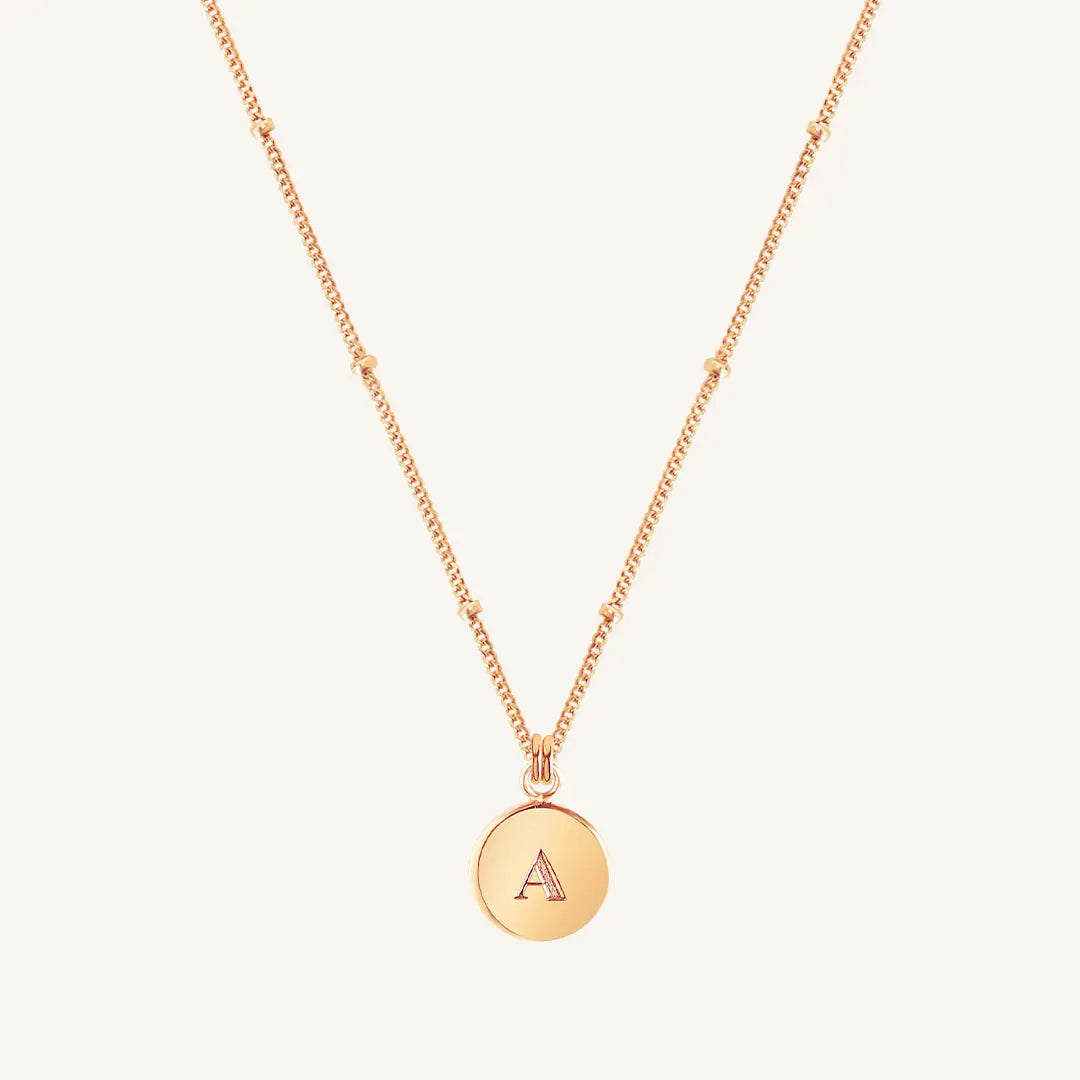 Personalized Letter Bobble Pendant Necklace - Custom Initial Charm Jewelry for Women - Perfect Gift for Birthday, Anniversary & Valentine's Day