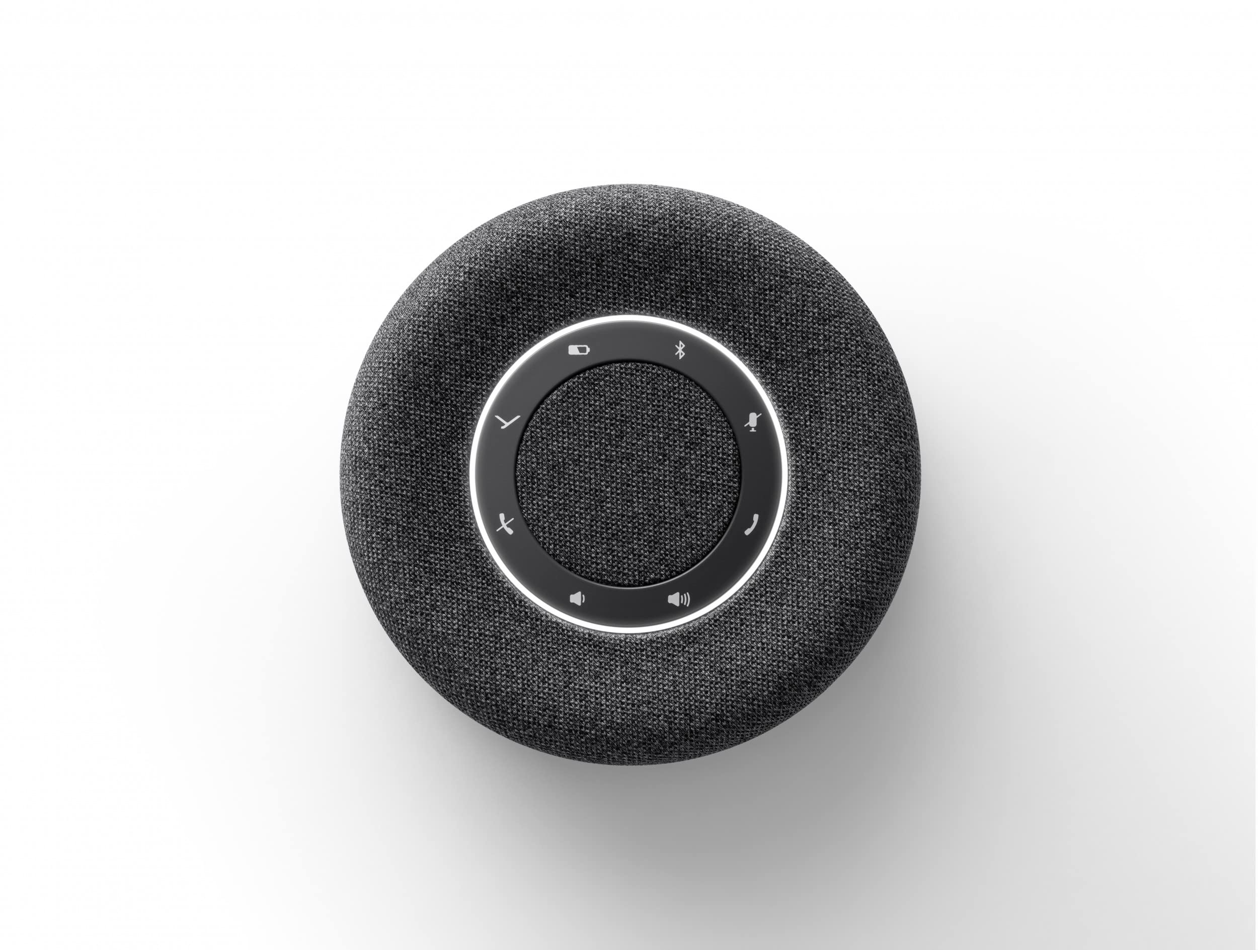 Beyerdynamic Space Personal Bluetooth/USB Speakerphone - Wireless Conference Speaker with Noise Cancellation (Charcoal) for Home Office, Video Calls & Online Meetings