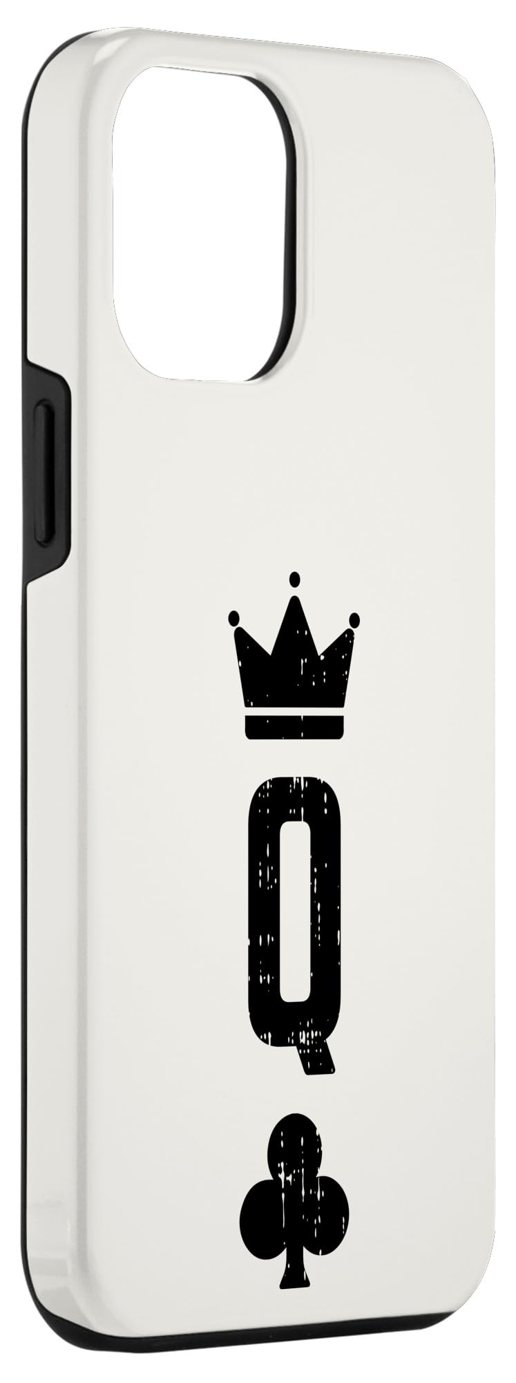 iPhone 12 Pro Max Case - Queen of Clubs Halloween Couple Phone Cover | Perfect for Halloween Parties, Couple Costumes & Themed Events
