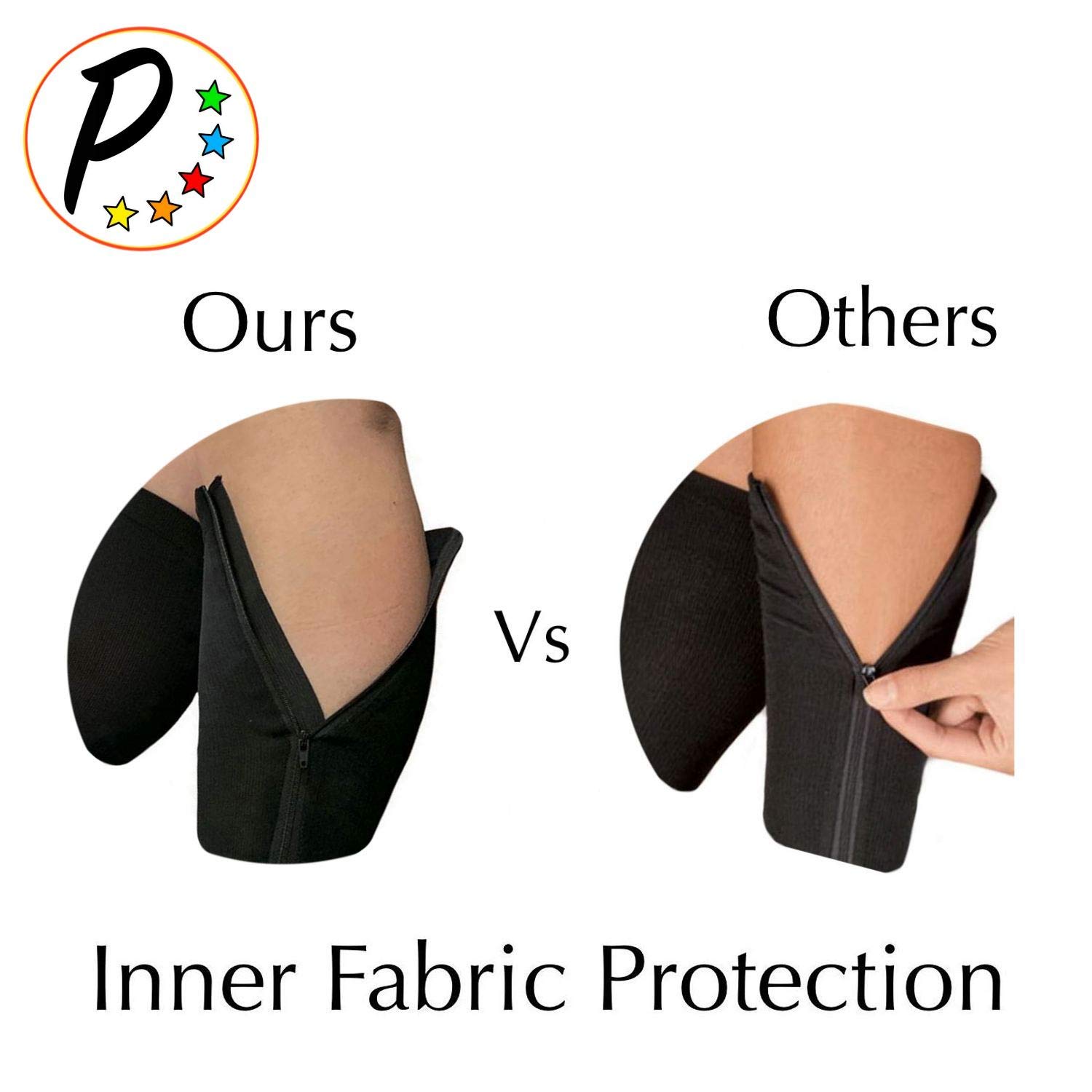 15-20 mmHg Closed Toe Zipper Compression Socks for Circulation & Fatigue Relief - Ideal for Travel, Work, and Post-Surgery Recovery