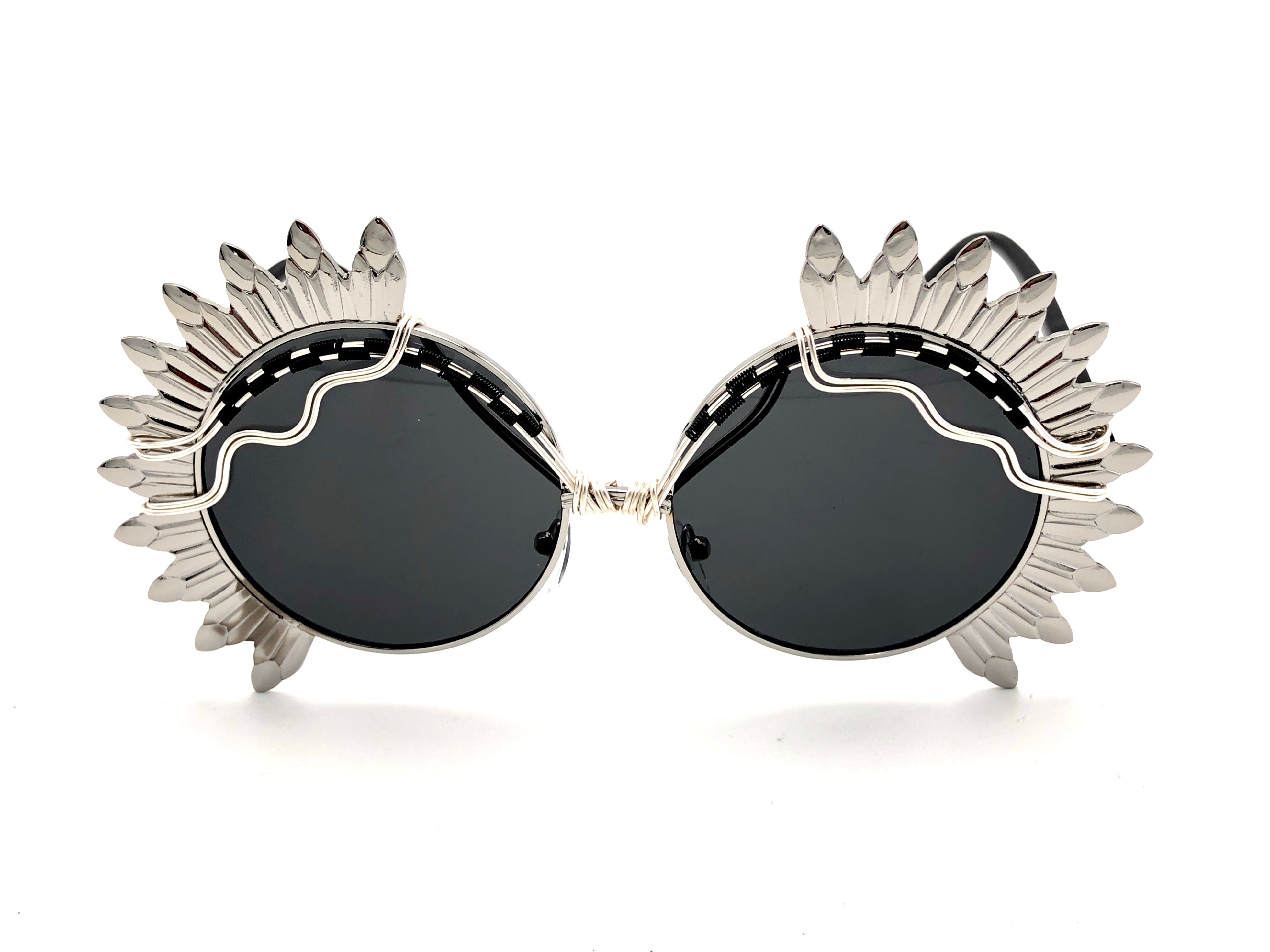 Stylish SUNFLOWER Silver Black Necklace - Perfect for Women's Daily Wear, Date Nights & Special Occasions