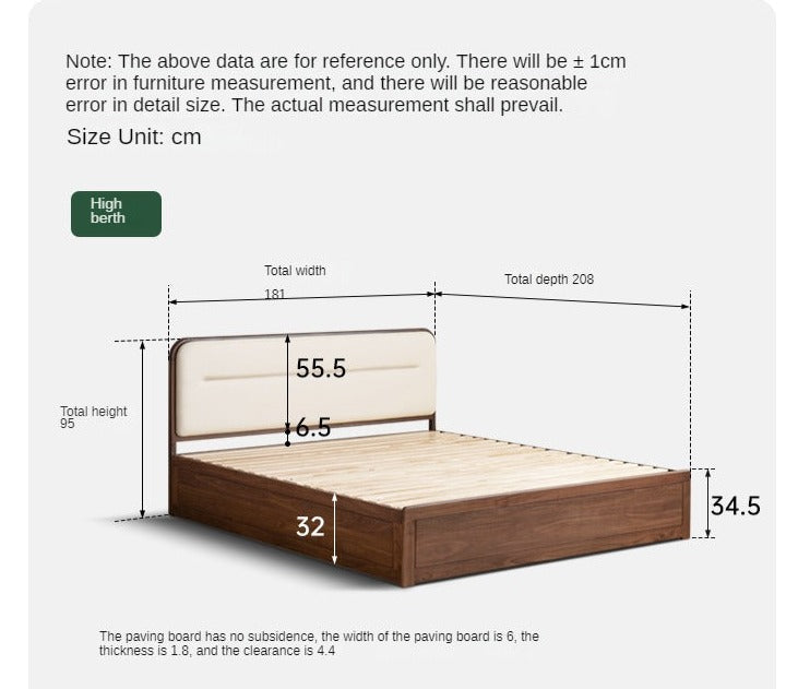Premium Black Walnut Solid Wood Storage Box with Soft Fabric Back - Perfect for Bedroom Organization, Jewelry Storage & Home Decor