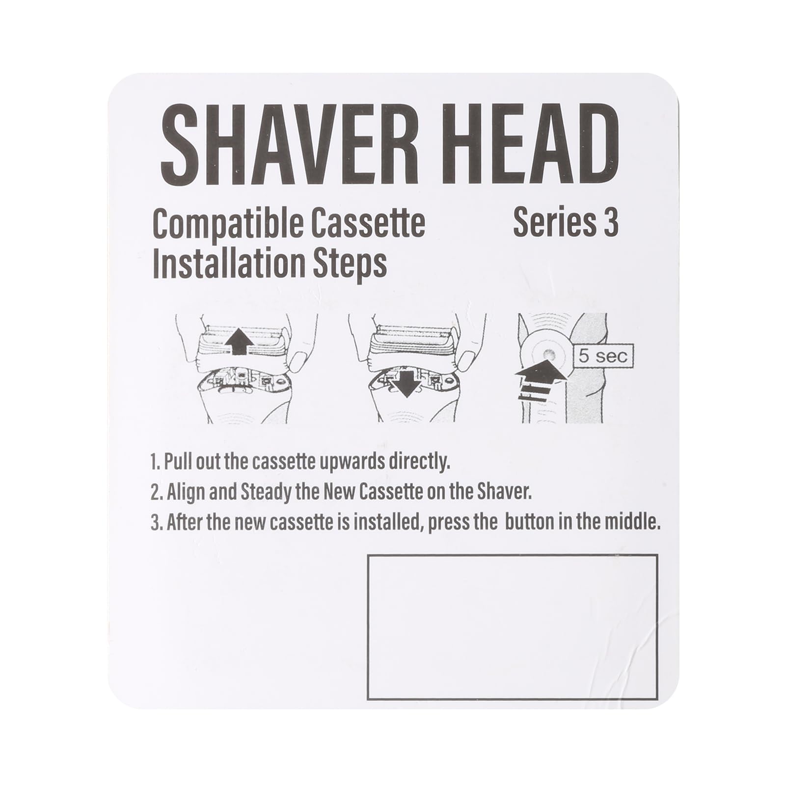 Replacement Shaver Heads for Braun Series 3 & 32B Electric Razors - Foil & Cutter Accessories Kit (Black) | Perfect for Men's Daily Shaving & Travel Grooming Needs