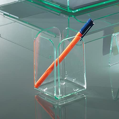 Manaloom Pen and Pencil Holder for Desk - Stylish Office Desk Organizer with Non-Slip Base, Square Design Pen Cup for Home & Office | Perfect for Workstation, Study Desk, and Office Organization