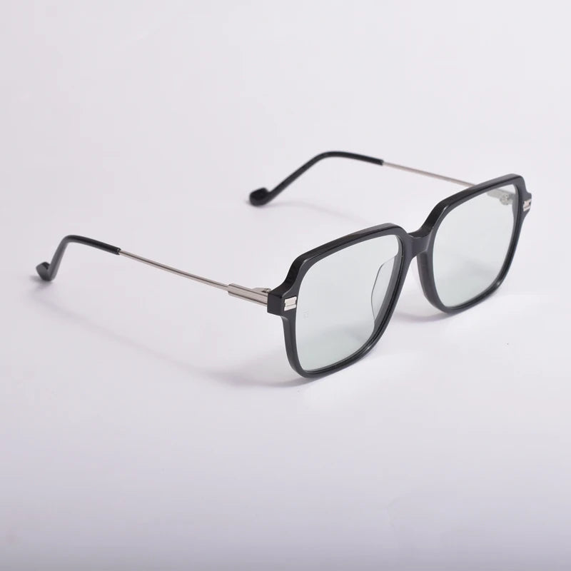 Aimee Unisex Full Rim Square Brow Line Acetate Eyeglasses 10544 - Stylish & Durable Eyewear for Men & Women - Perfect for Work, Reading & Fashion Accessories