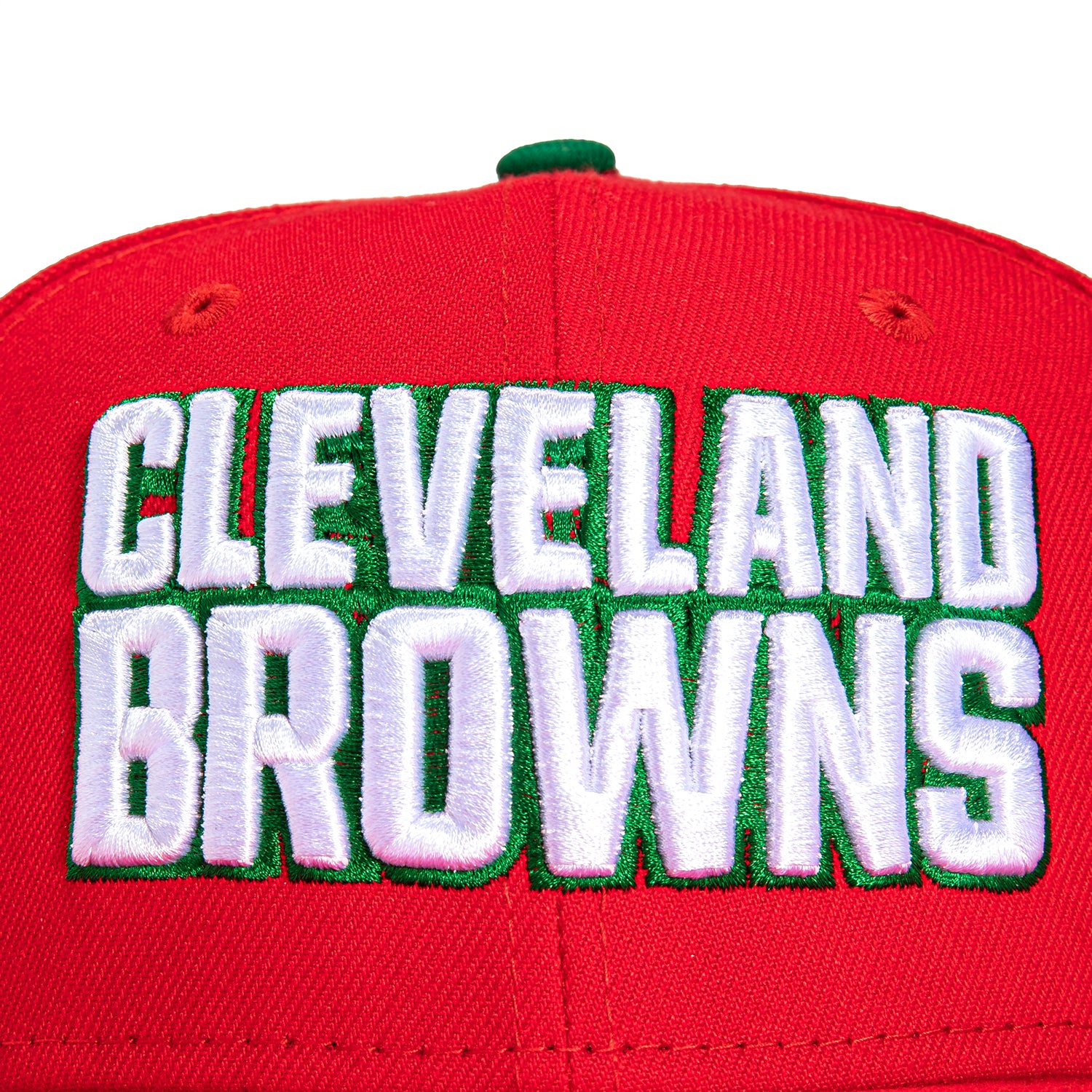 New Era 59Fifty Cleveland Browns 2004 Pro Bowl Patch Snapback Hat - Red & White Ice Cream Colorway | NFL Football Fan Gear for Games, Tailgating & Collectors