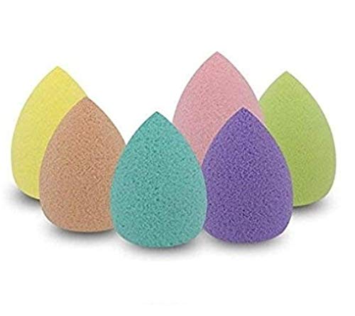 ClubComfort Makeup Sponge Beauty Blender Puff - Set of 6, Soft & Blemish-Free Cosmetic Sponges for Flawless Foundation & Concealer Application - Perfect for Daily Makeup, Contouring, and Blending