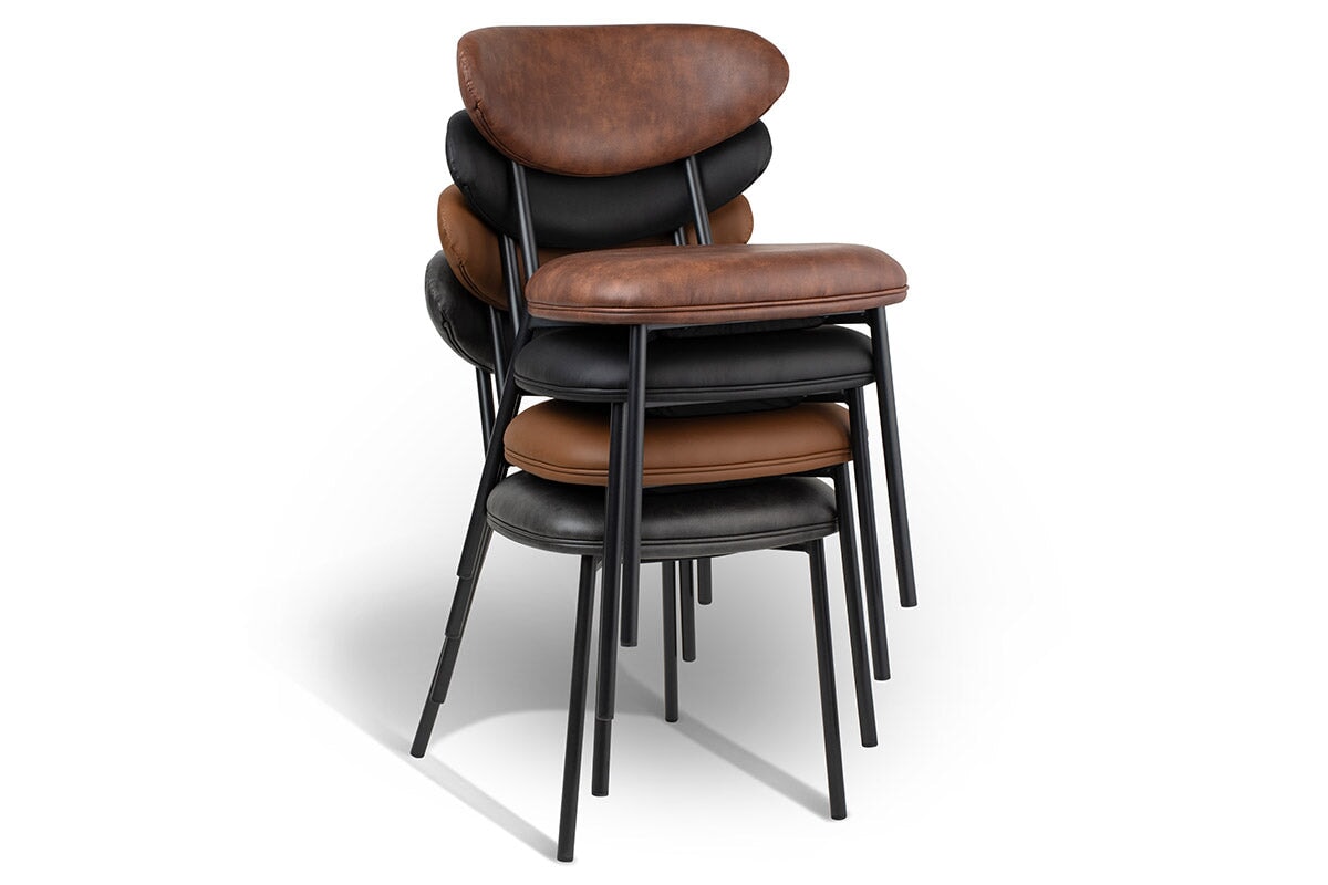 MS Hospitality Bonnie Chair - Modern Dining Chair for Home & Restaurant - Perfect for Kitchen, Dining Room & Office Use