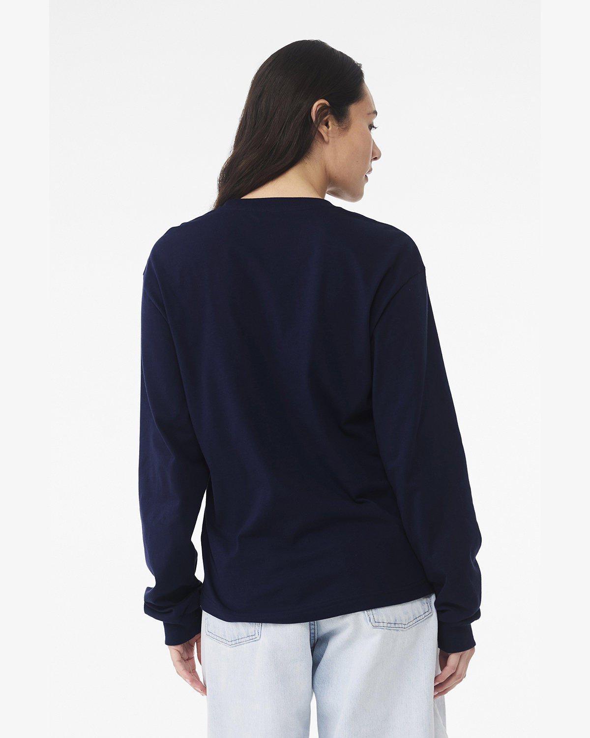 Bella + Canvas 3511 Unisex Heavyweight Long Sleeve T-Shirt | 6oz Cotton Crewneck Tee for Men & Women | Perfect for Casual Wear, Workout & Layering