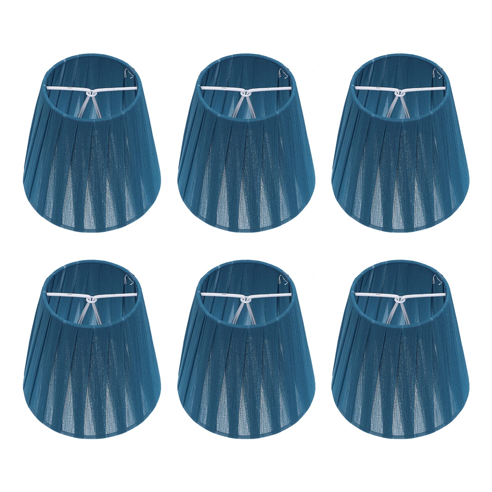 6-Pack Clip-On Bulb Lampshades - Multi-Functional Decorative Light Covers for Wall, Ceiling & Table Lamps - Simple Elegant Design for Living Room, Bedroom & Office Lighting Decor