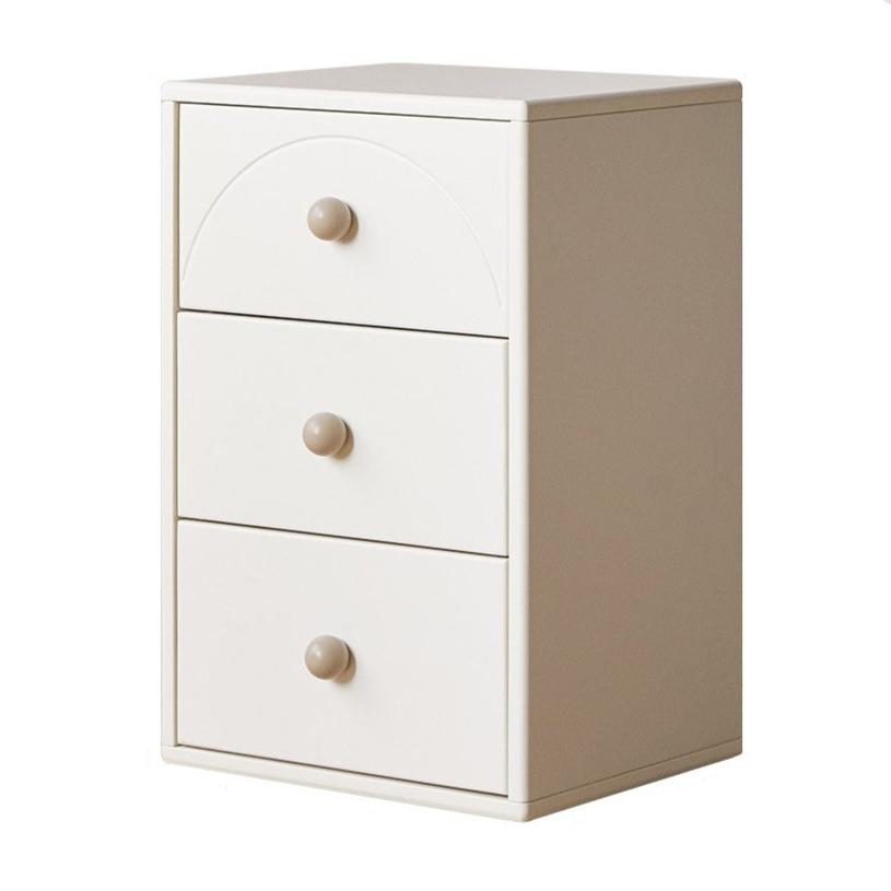 Pine Solid Wood Cream Kids Dresser with 5 Drawers - Nursery Storage Cabinet for Baby Clothes & Toys - Perfect for Bedroom, Playroom & Daycare Organization