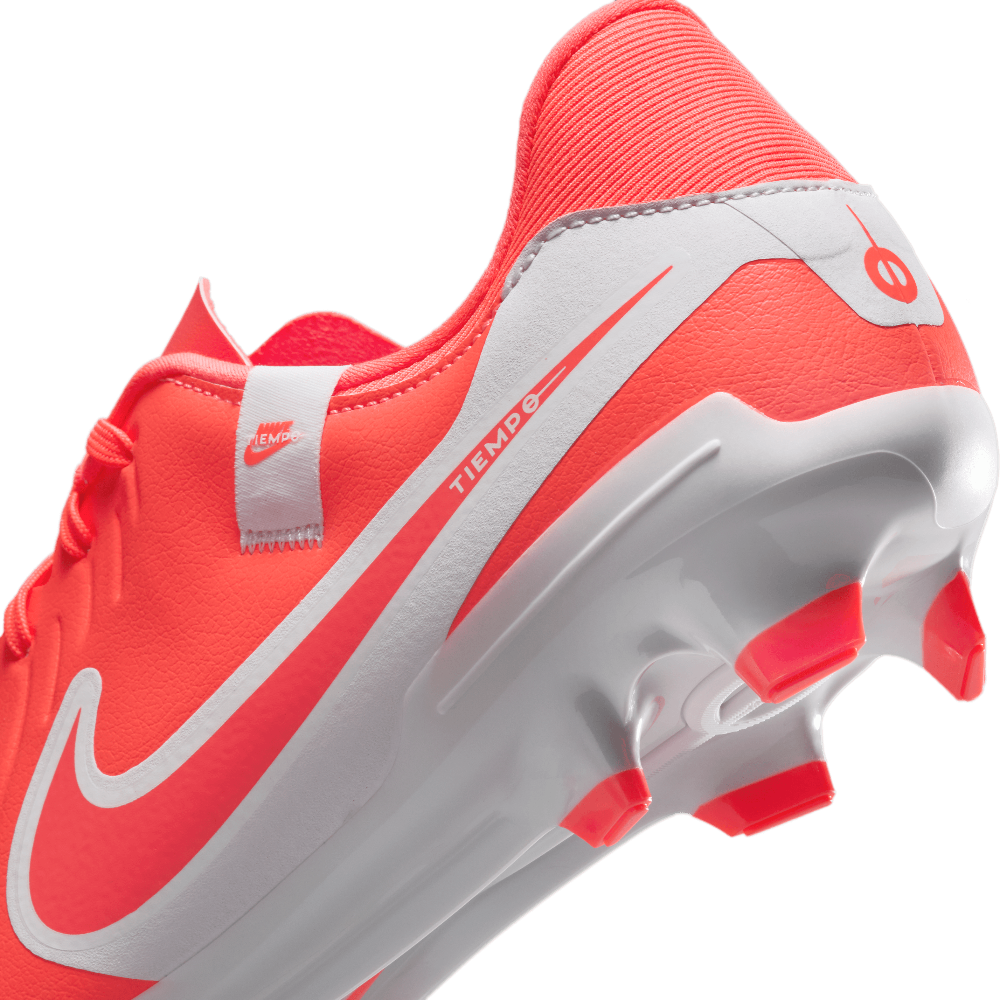 Nike Tiempo Legend 10 Academy FG/MG Soccer Cleats for Men - Hot Lava/White - Firm Ground & Multi-Ground Football Shoes - Perfect for Training & Match Play