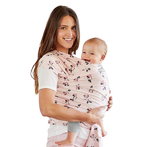 Minnie Mouse Baby Wrap Carrier - Soft & Adjustable Infant Sling for Newborns to Toddlers | Disney-Inspired Design | Ergonomic Support for Parents | Perfect for Shopping, Travel & Babywearing at Home