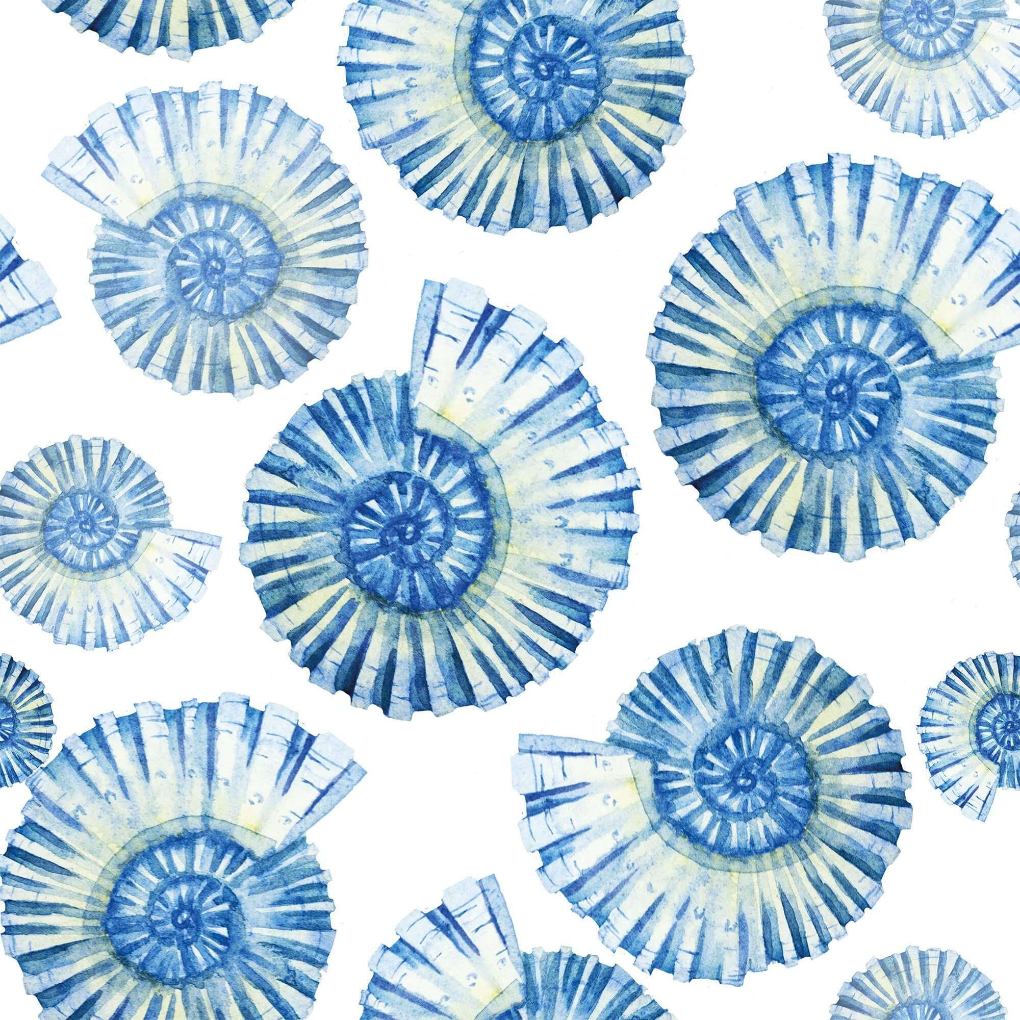 Blue and White Nautical Peel and Stick Removable Wallpaper - Self-Adhesive Decorative Wall Covering for Bedroom, Bathroom, Kitchen & Nursery - Easy to Apply and Remove Without Damage