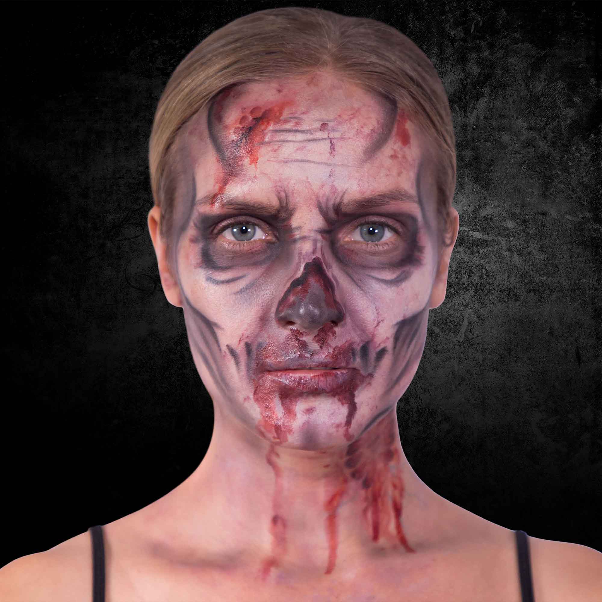 12 Color Zombie Alcohol Activated Professional SFX Makeup Palette - Halloween, Cosplay & Special Effects Makeup Kit for Horror Movies & Theater Productions