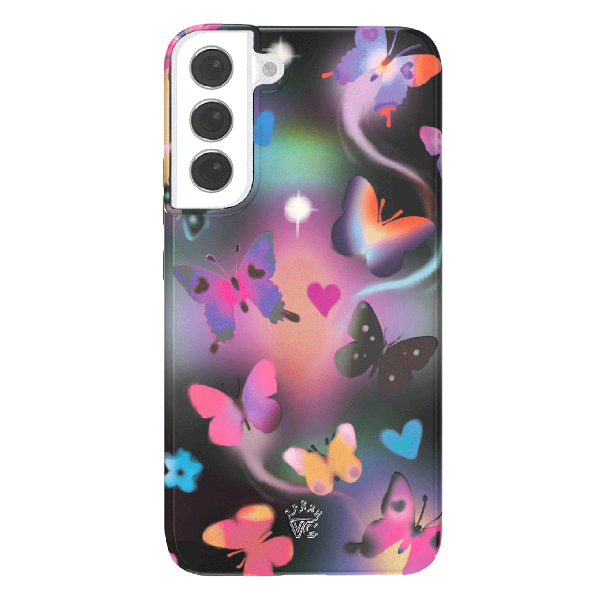 Aurora Butterfly Samsung Phone Case - Elegant Floral Design Protective Cover for Samsung Galaxy Series | Perfect for Daily Use, Travel & Gifting