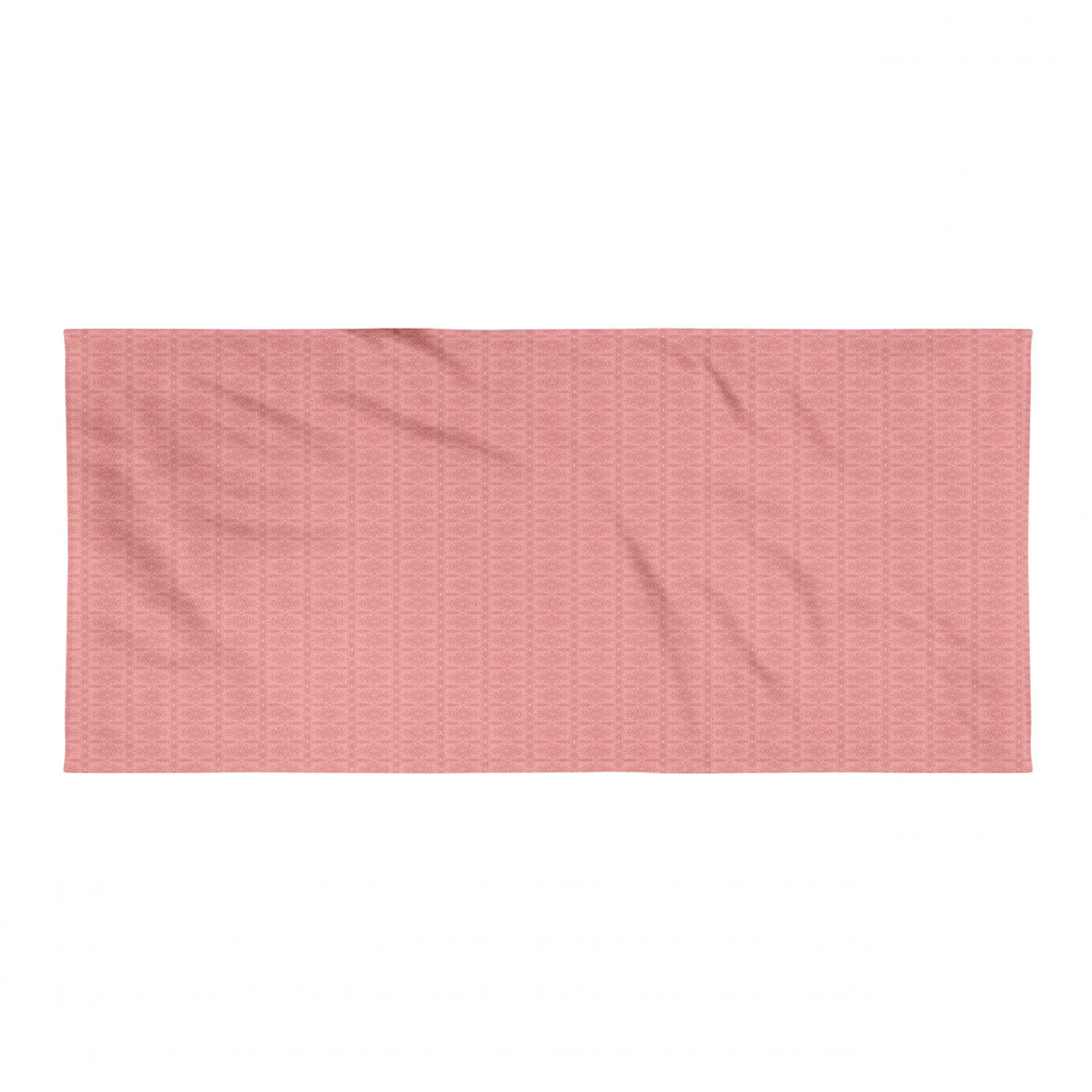 Ambesonne Quick Dry Lightweight Camping Towel - Ultra Compact Microfiber Travel Towel for Backpacking, Hiking, Beach & Gym - Oriental Geometric Floral Design in Burnt Sienna & Coral | Perfect for Outdoor Adventures, Travel Essentials & Sports Activities