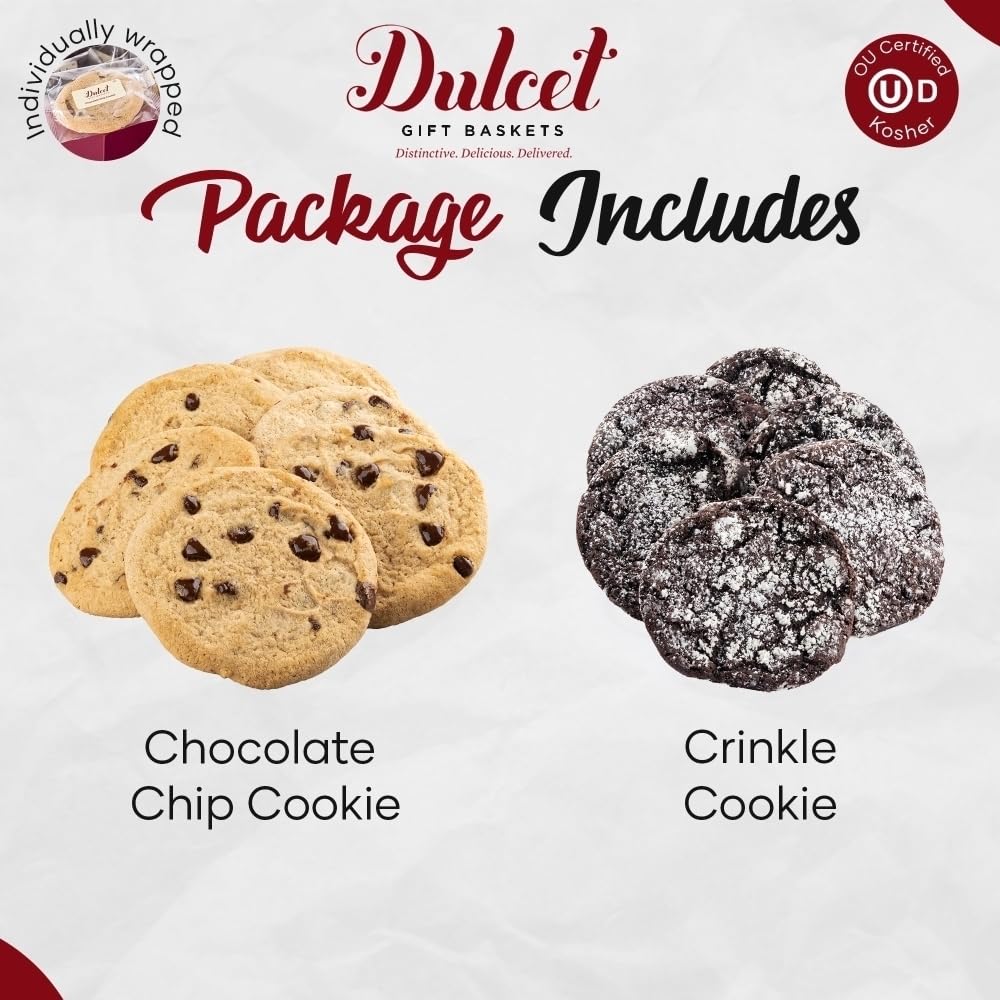 Gourmet Cookie Gift Baskets - Thank You, Get Well & Sympathy Gifts for Friends, Him, Her, Parents & Family | Dulcet Gift Baskets | Perfect for Holidays, Birthdays & Special Occasions