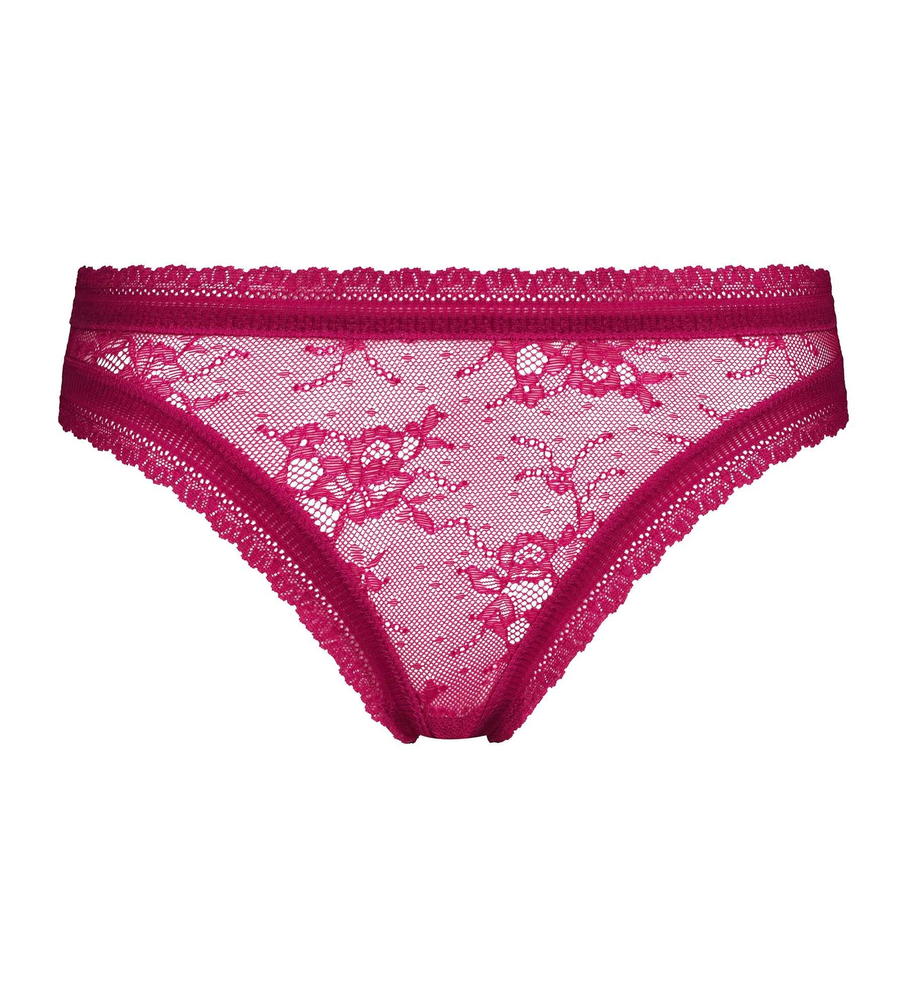 Floral Lace Fuchsia Culotte for Women - Elegant & Romantic Underwear for Date Nights & Special Occasions
