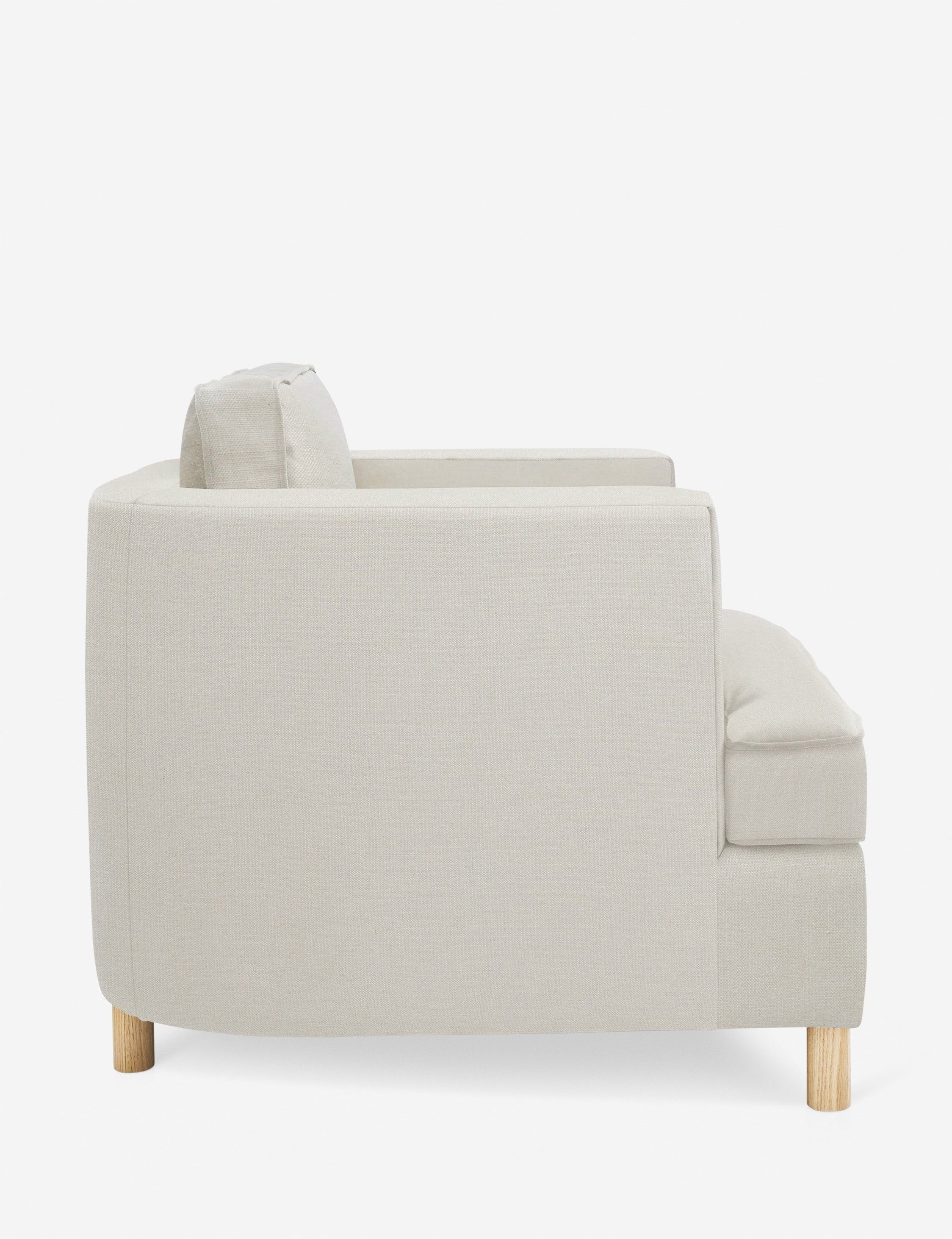 Belton Accent Chair by Ginny Macdonald - Mid-Century Modern Lounge Chair for Living Room, Bedroom & Office - Stylish Comfortable Reading Chair with Wooden Legs
