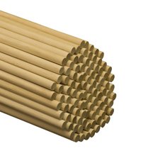 1/2 Inch x 36 Inch Wood Dowels - Pack of 35 - Premium Hardwood Dowel Rods for DIY Crafts, Woodworking Projects, and Home Decor