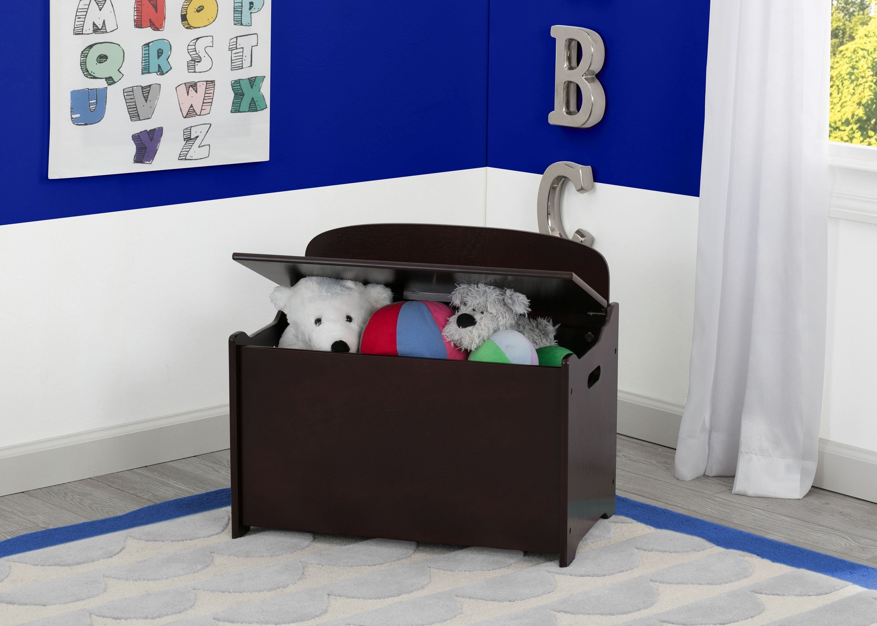 MySize Deluxe Toy Box - Large Storage Organizer for Kids' Toys & Games - Perfect for Playrooms, Bedrooms & Daycare Centers