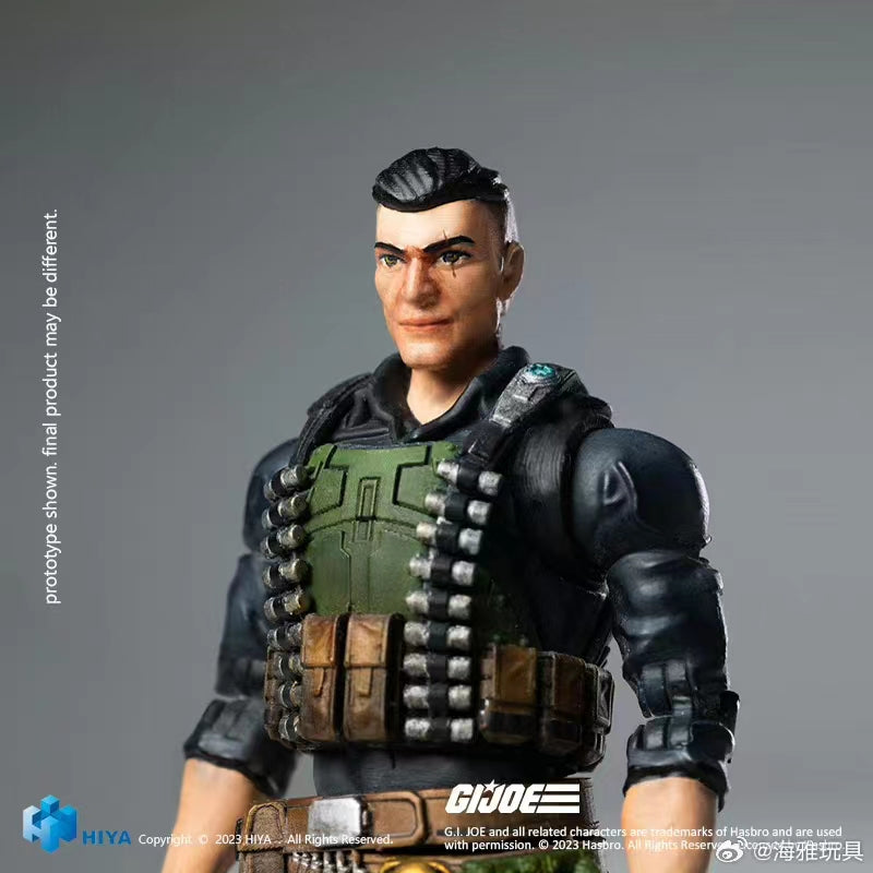 PRE-ORDER Hiya Toys 1/18 Scale 4-Inch G.I. Joe Flint Action Figure - Collectible Military Soldier Character Model for Display & Diorama Scenes