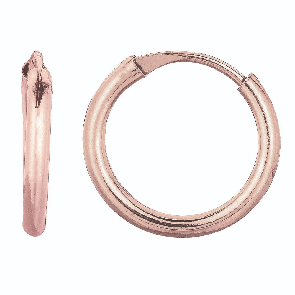 14K Gold 1x10mm Endless Hoop Earrings for Women - Classic Minimalist Huggie Hoops for Everyday Wear, Gifts & Special Occasions