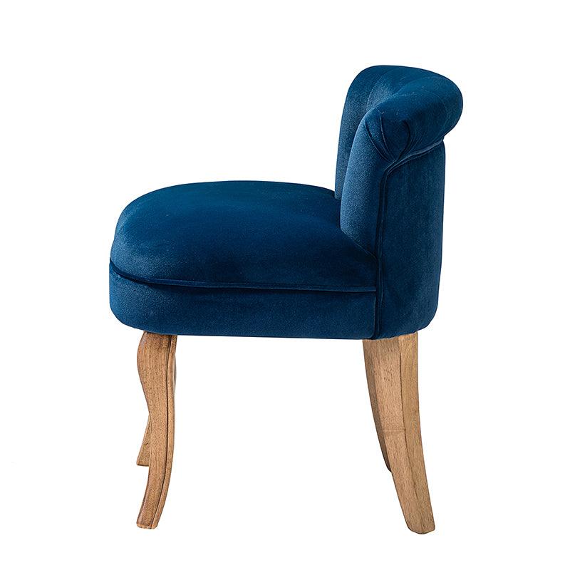 Moises Velvet Vanity Stool with Optional Types - Elegant Makeup Stool for Dressing Table, Bedroom & Bathroom