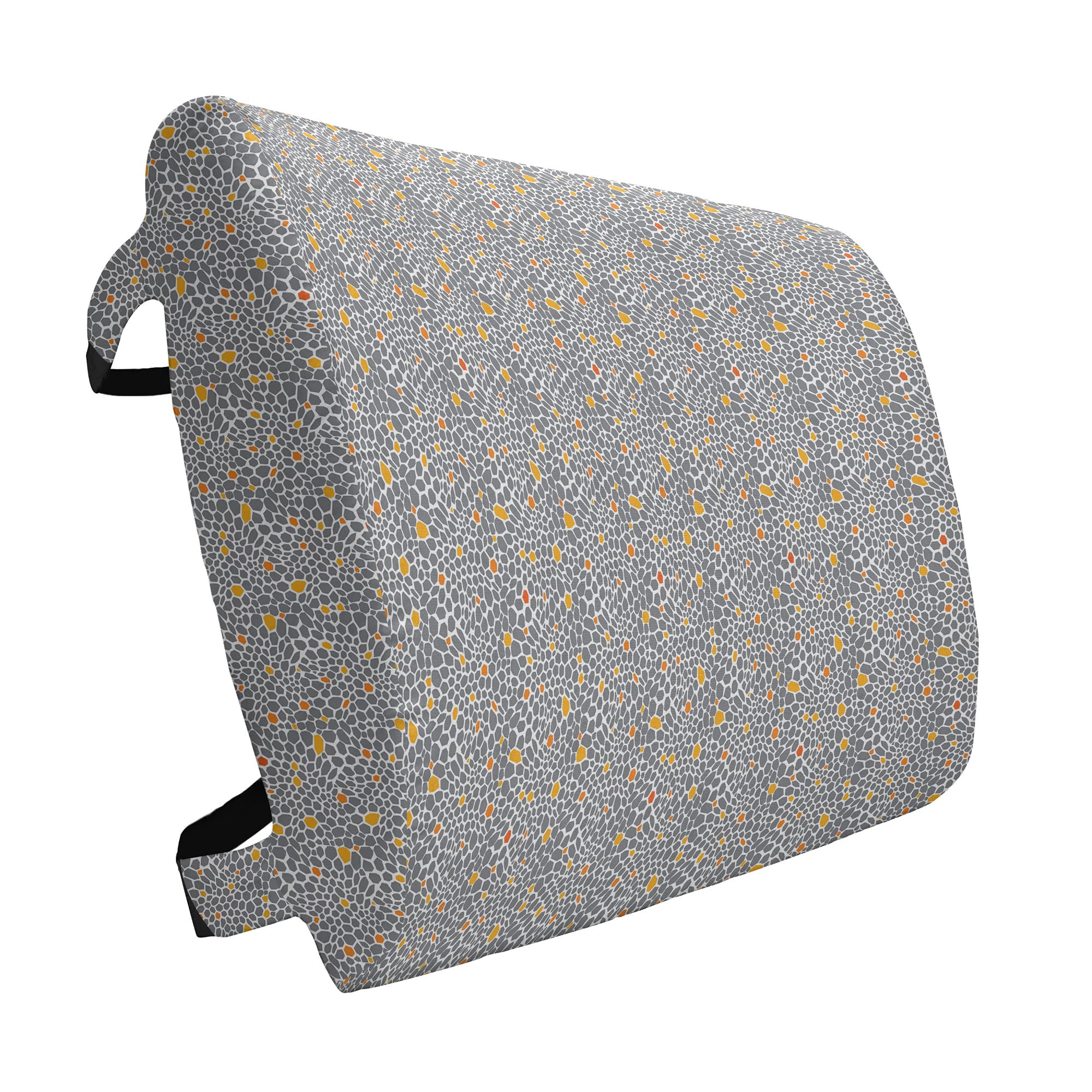 Ambesonne Animal Print Lumbar Support Pillow - Abstract Leopard Cheetah Pattern Office Chair & Car Seat Cushion - High Density Foam Back Pain Relief - 14x13 Inch Dark Orange - Perfect for Home Office, Gaming Chair & Long Drives