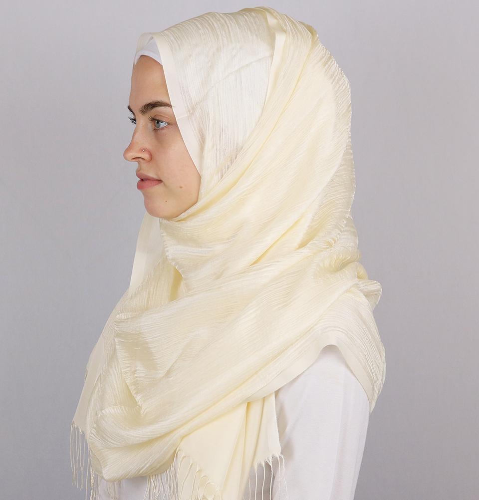 Aker Torba Hijab Wrap Shawl - Ivory 912 - Modest Muslim Headscarf for Women, Lightweight & Breathable - Perfect for Daily Wear, Prayer, and Special Occasions