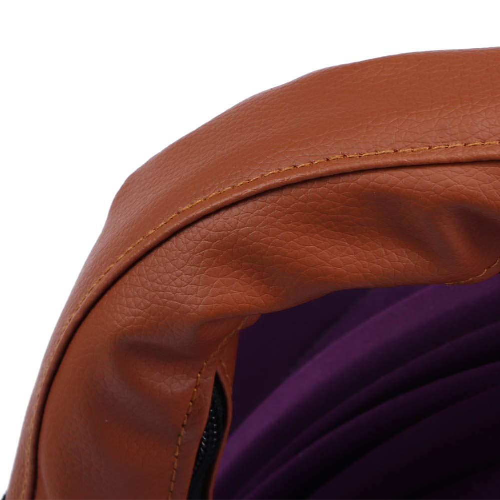 Premium PU Leather Baby Stroller Handlebar Cover - Soft Protective Pushchair Handle Cover Accessory for Infant Strollers | Comfort Grip for Parents, Perfect for Shopping & Outdoor Walks