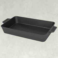Premium 19.5 Inch Cast Iron Baking Pan - Heavy Duty Oven Safe Skillet for Pizza, Bread & Desserts | Perfect for Home Baking, Camping & Outdoor Cooking