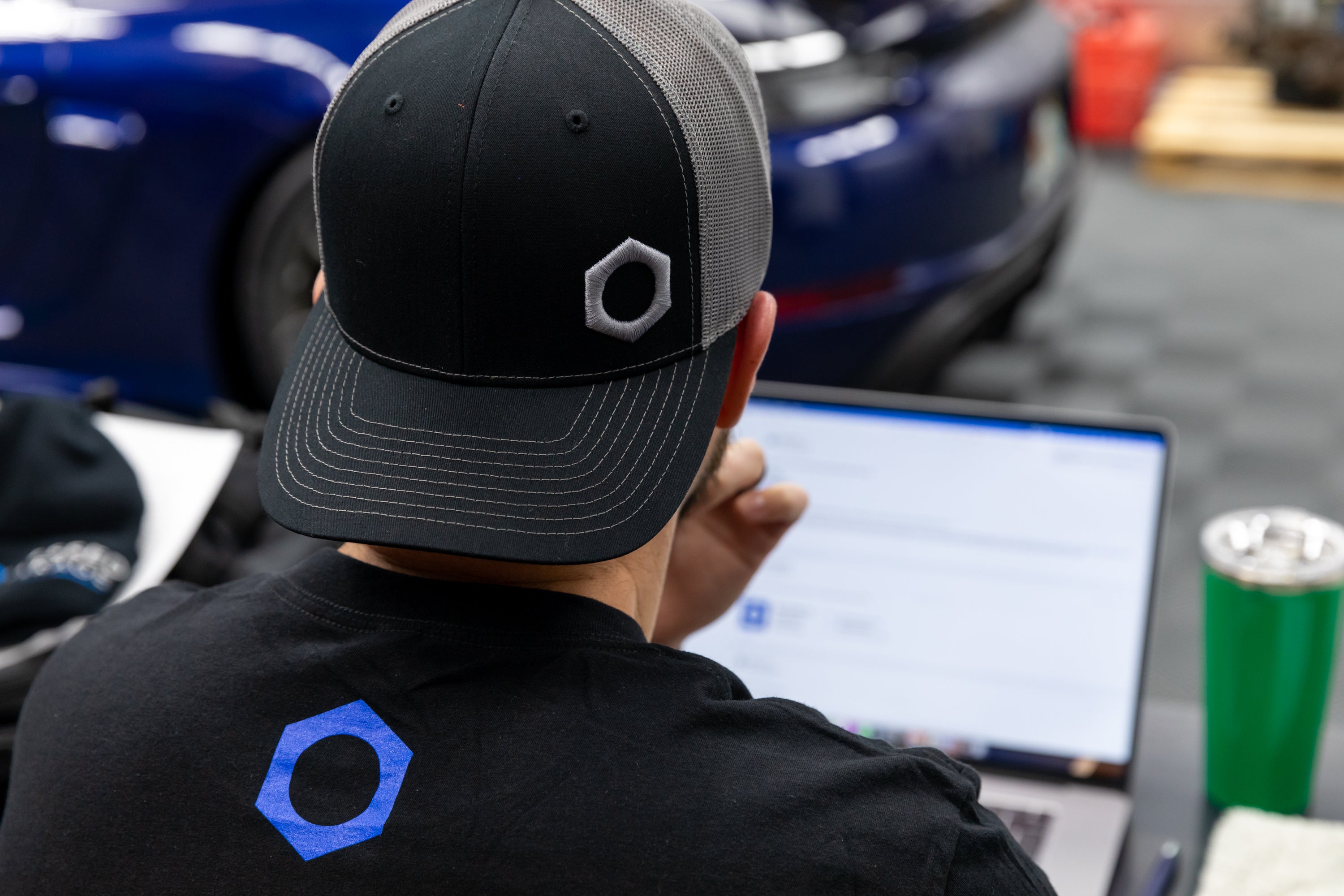 Obsessed Garage Raised Hex Hat Snapback Cap - Stylish Adjustable Dad Hat for Men & Women | Perfect for Outdoor Activities, Sports, and Casual Wear