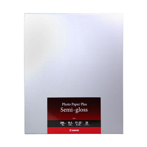 Canon SG 201 Photo Paper Plus Semi Gloss 17x22 Inches - 25 Sheets Pack | Premium Quality for Photo Printing, Art Projects & Professional Presentations