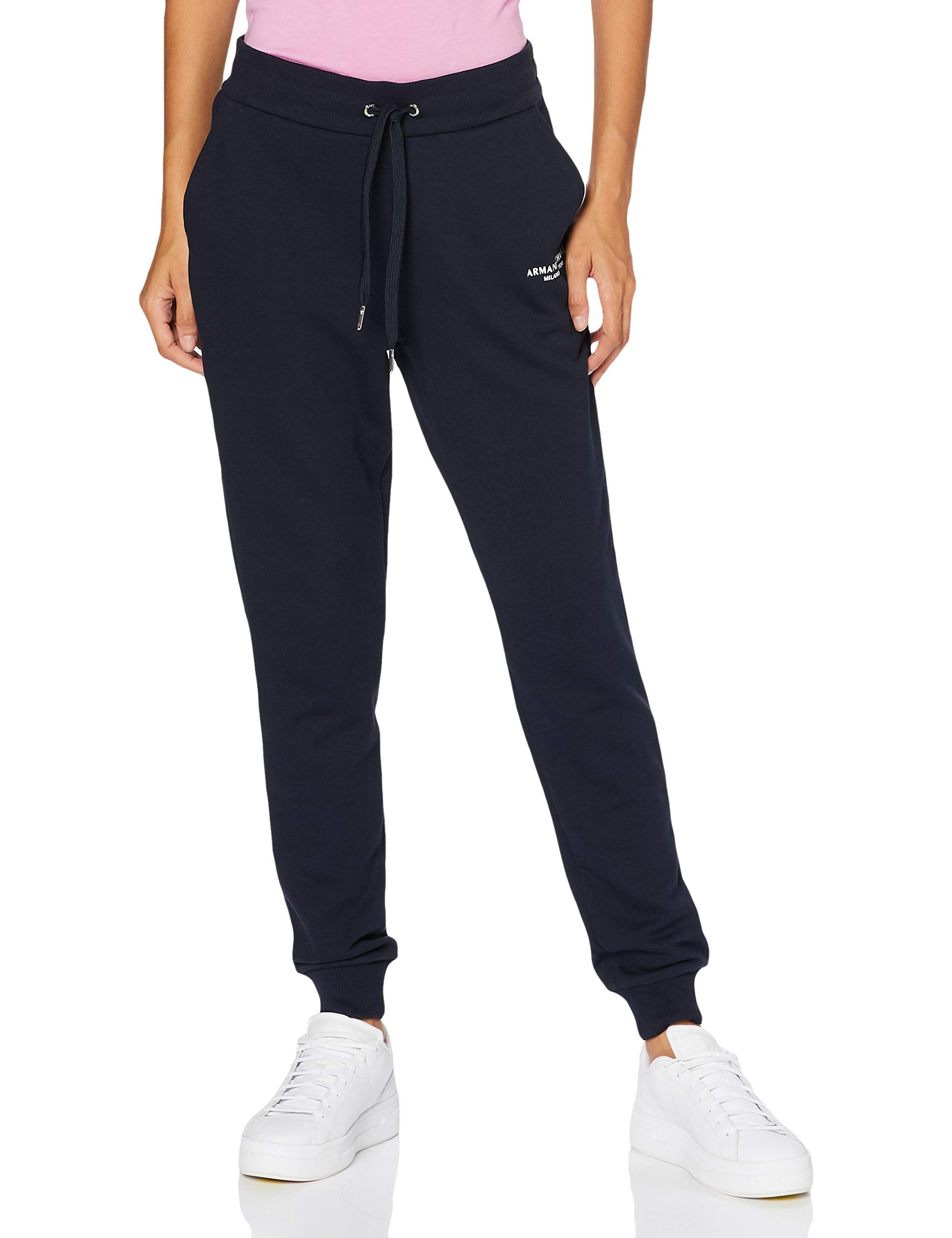 Armani Exchange Women's Mini Logo Jogger Sweatpants - Stylish Casual Lounge Pants for Workout, Yoga & Everyday Wear