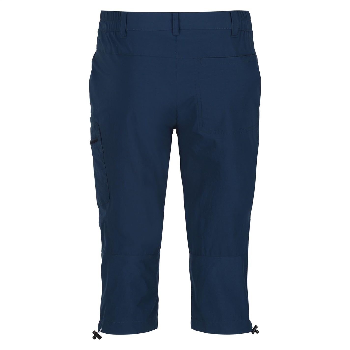 Regatta Men's Highton Capri Pants 44 Inch Inseam - Moonlight Denim Blue Casual Travel Pants for Hiking, Beach & Summer Outdoor Activities