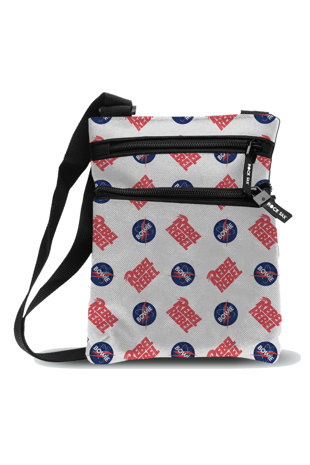 David Bowie Multicolor Body Bag - Unique Vintage Style Tote for Music Fans, Concerts & Festival Outfits