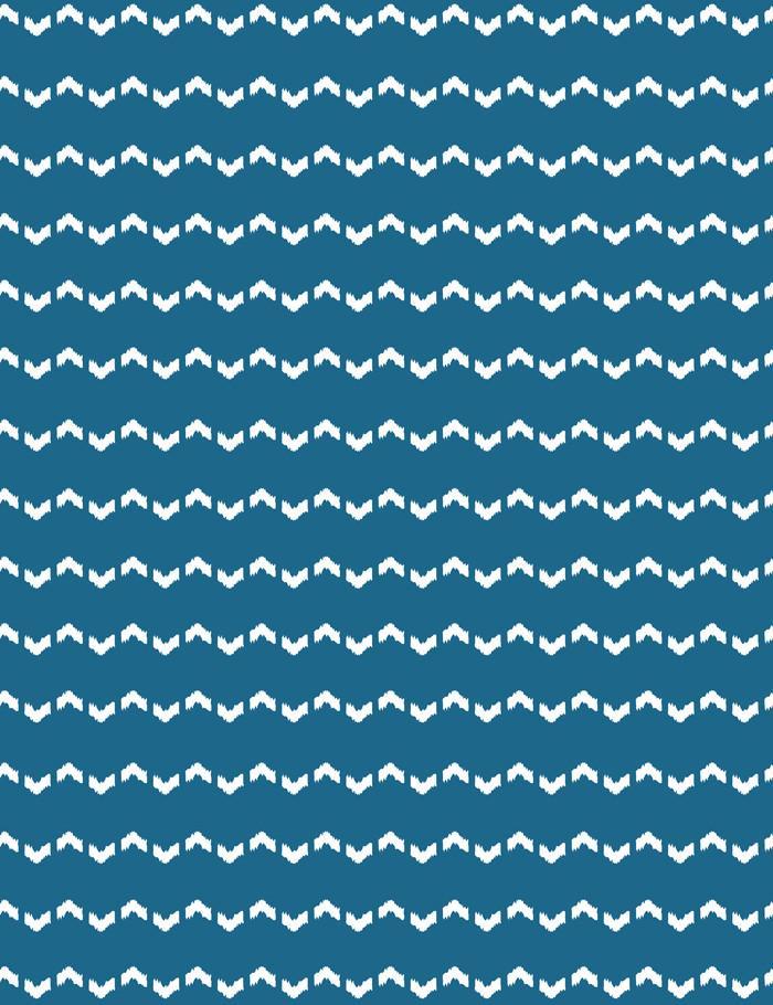 Fes Zag Wallpaper by Wallshoppe in Cadet Blue - Premium Peel and Stick Removable Wallpaper for Bedroom, Living Room, and Nursery Decor