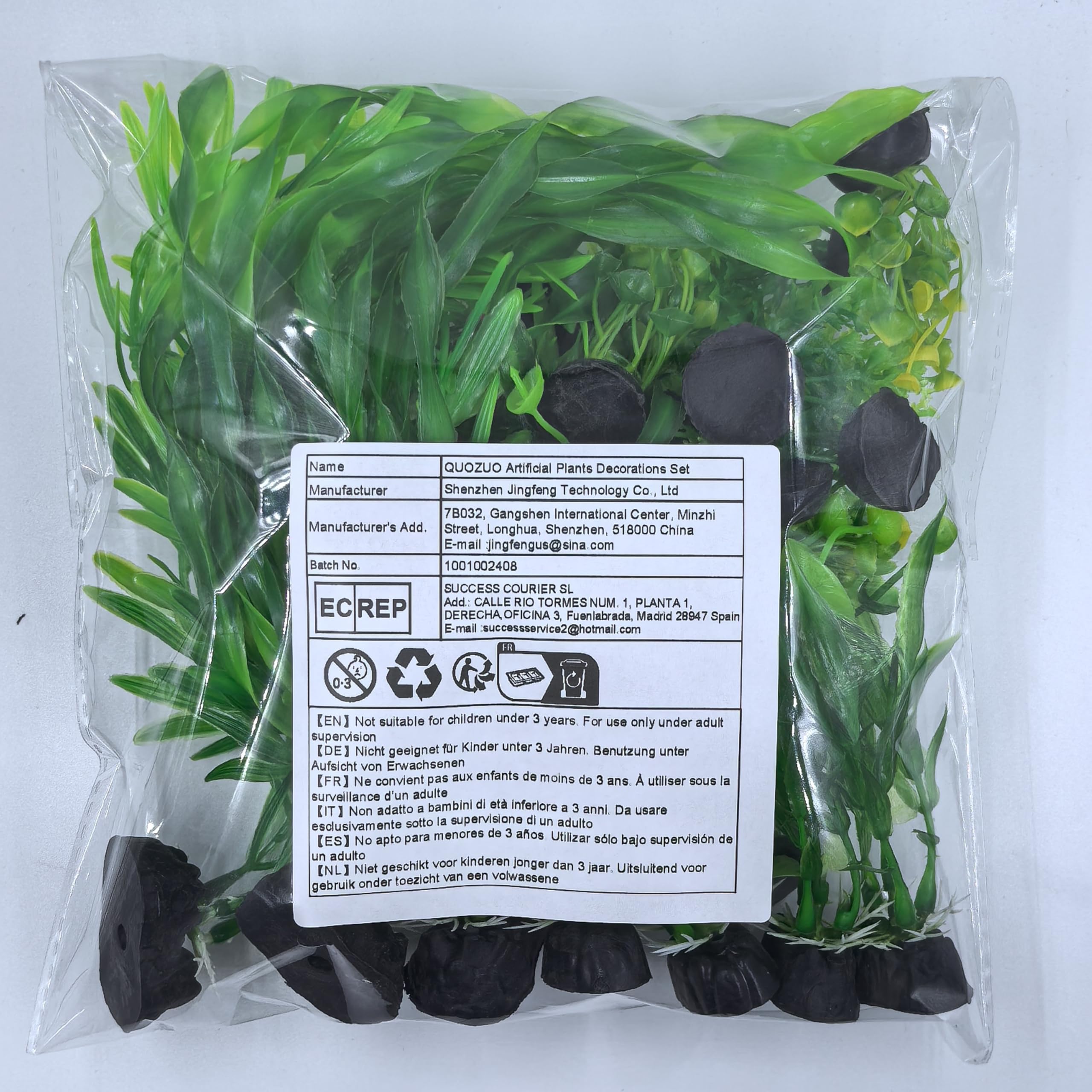 25pcs Artificial Aquarium Plants - Green Fish Tank Decorations for Small to Large Tanks | Realistic Underwater Plants for Aquascaping & Fish Habitat Enhancement